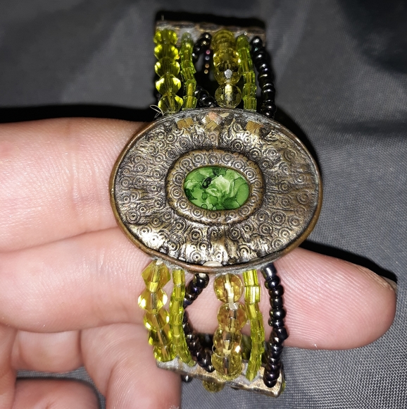 Vintage jade bracelet - Picture 3 of 4